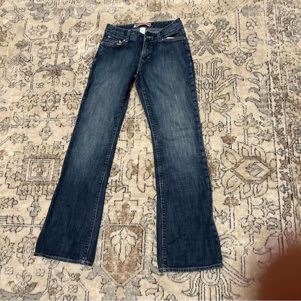 GAP curvy low rise Blue Boot Cut Jeans Classic Denim Size 1